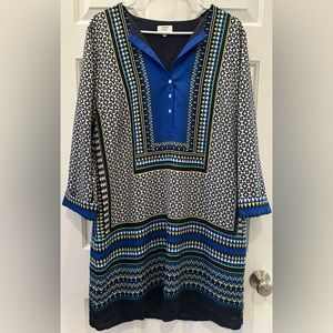 crown & ivy 3/4 sleeve mini dress